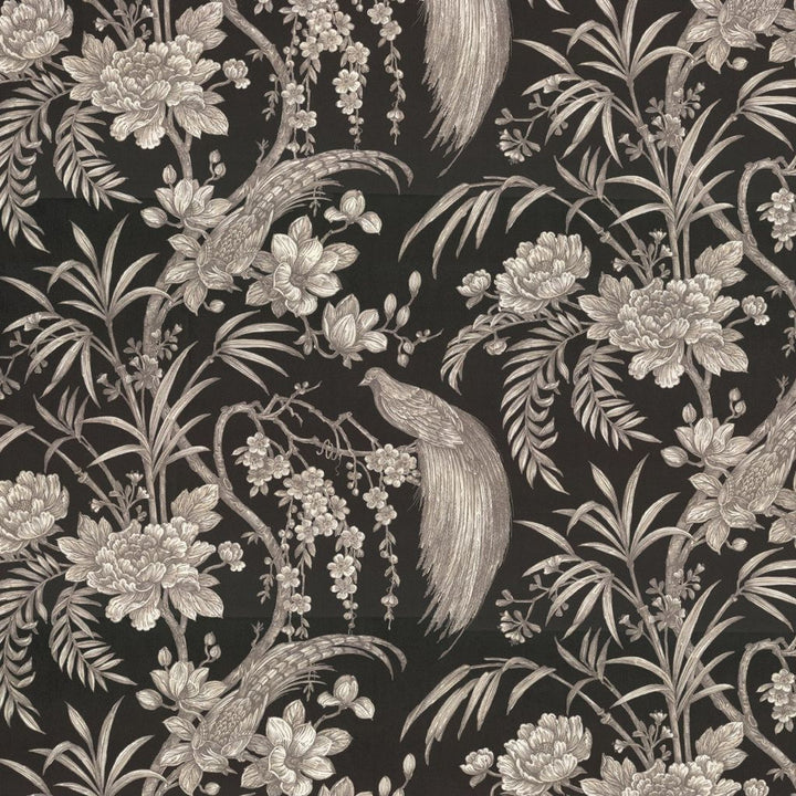 Lilibet's Garden Onyx by RM CoCo Fabric Gemstones II Tahitian Gray Pearl to Onyx 100% Polyester See Sample 0 Horizontal: 36.5 and Vertical: 16.75 55 - Fabric Carolina -