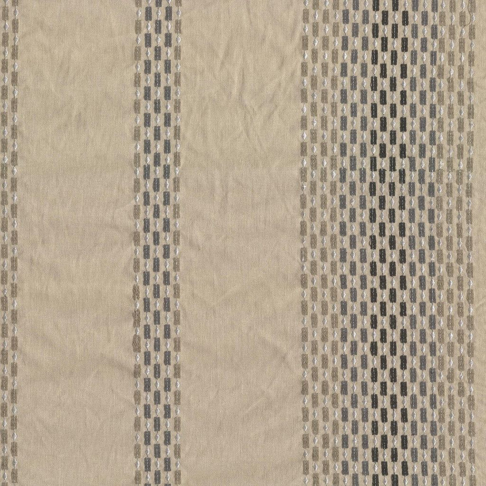 Spangle Stripe Espresso by RM CoCo Fabric Gemstones II Tahitian Gray Pearl to Onyx Base 70% Viscose 30% Linen Emb. 70% Spun Polyester 30% Viscose See Sample 0 Horizontal: 16.54 and Vertical: 0.98 54 - Fabric Carolina -