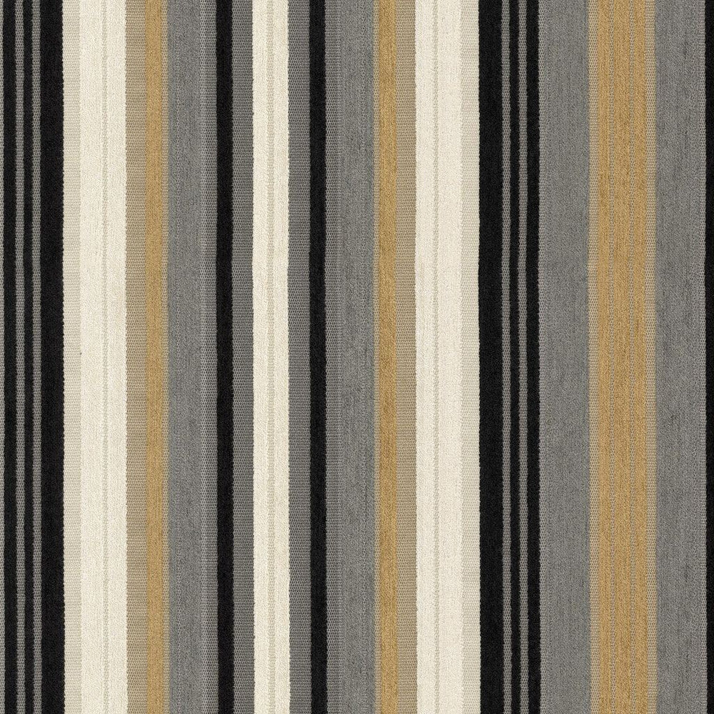 Valentino Stripe Crypton® Pyrite by RM CoCo Fabric Gemstones II Tahitian Gray Pearl to Onyx 82.7% Rayon 17.30% Polyester See Sample 0 Horizontal: 17.88 and Vertical: 0.12 56 - Fabric Carolina -