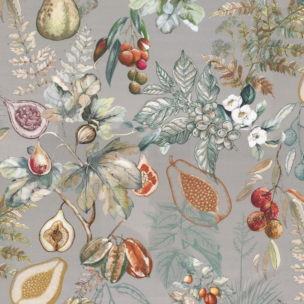Botanical Study Stone - vertical repeat wrong on waterfall by RM CoCo Fabric Gemstones II White Sapphire to Gray Moonstone 100% Polyester See Sample 0 Horizontal: 52.36 and Vertical: 36.61 55 - Fabric Carolina -