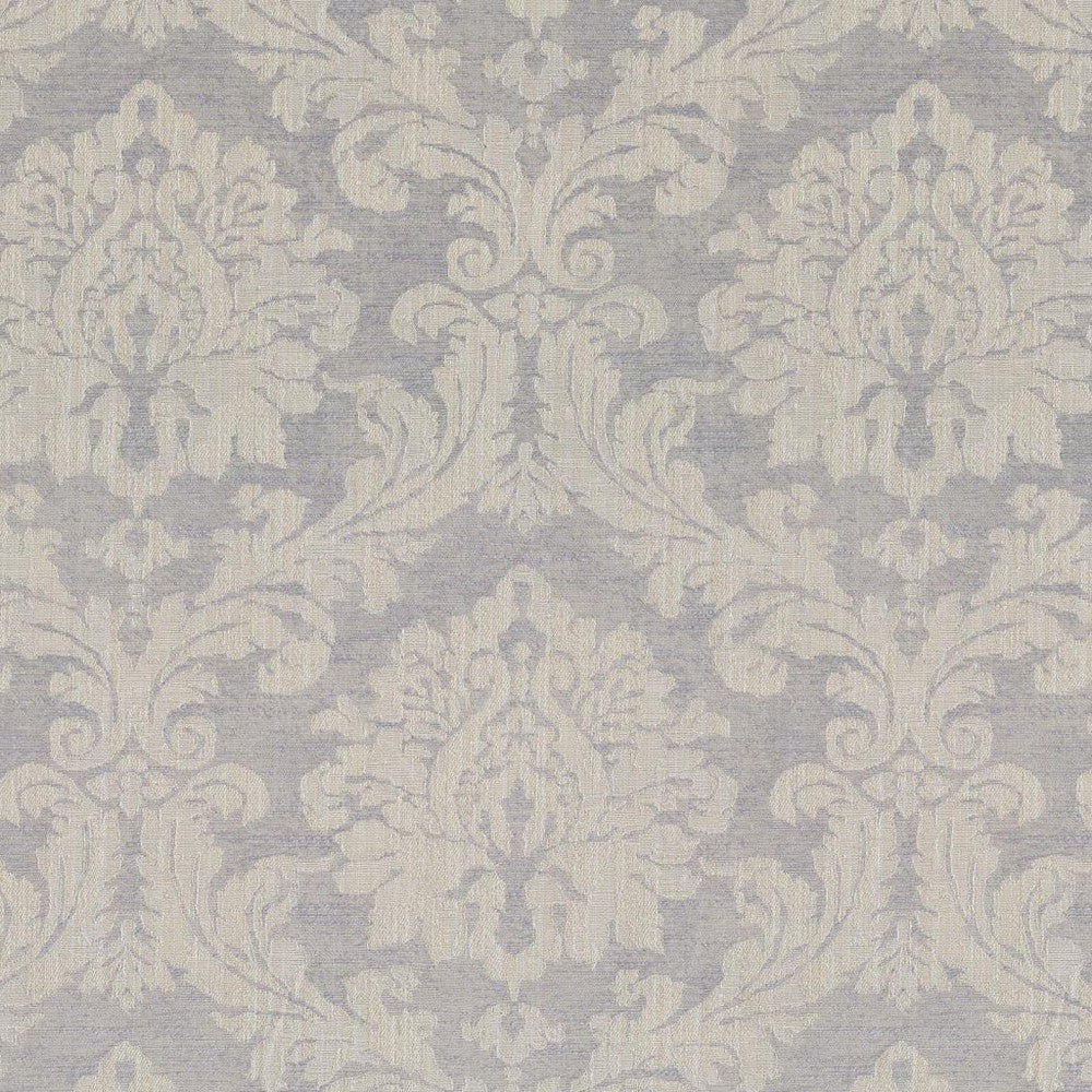 Essex Damask Gull by RM CoCo Fabric Gemstones II White Sapphire to Gray Moonstone 66% Polyester 34% Cotton See Sample 15000 Horizontal: 13.66 and Vertical: 17 55 - Fabric Carolina -