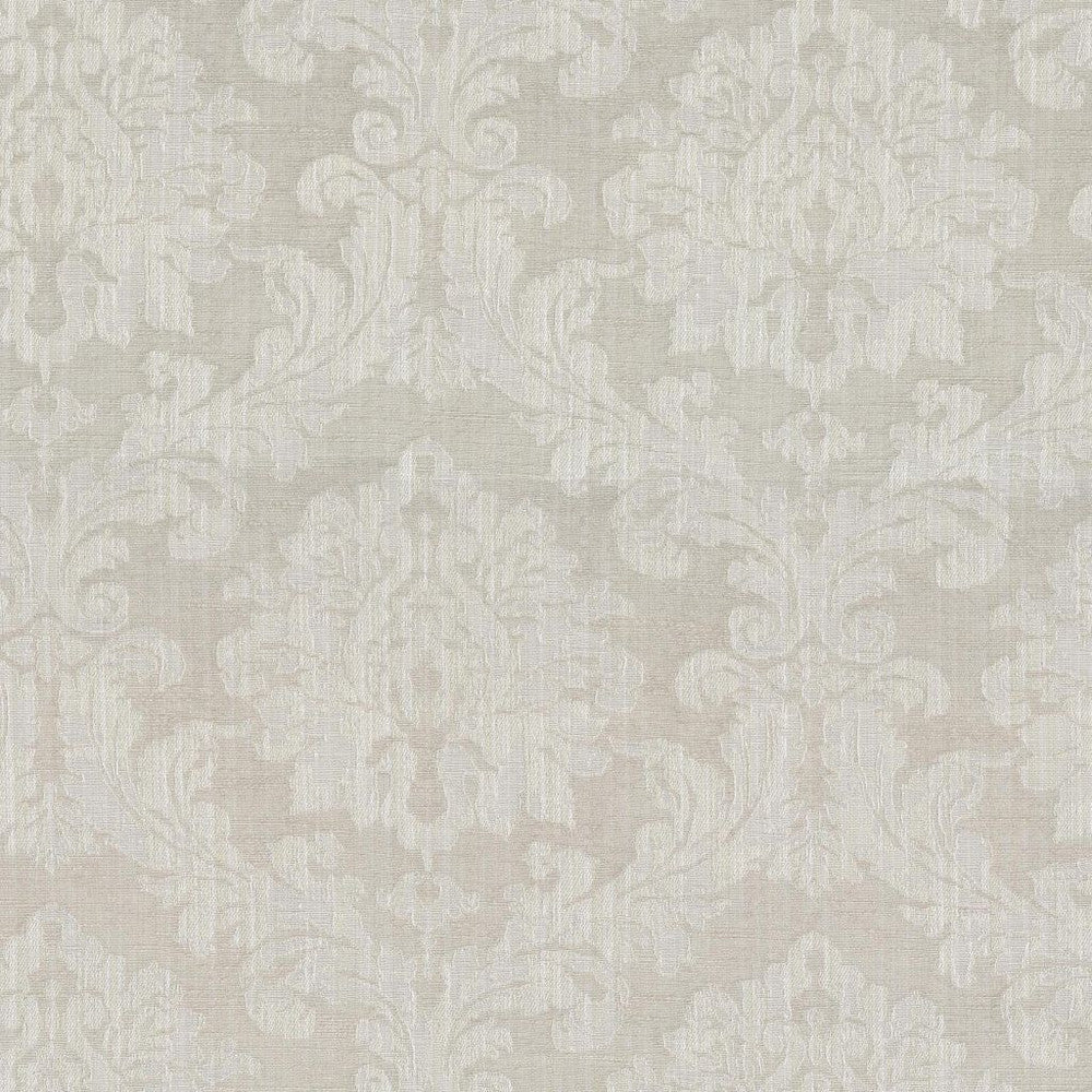 Essex Damask Mist by RM CoCo Fabric Gemstones II White Sapphire to Gray Moonstone 66% Polyester 34% Cotton See Sample 15000 Horizontal: 13.66 and Vertical: 17 55 - Fabric Carolina -