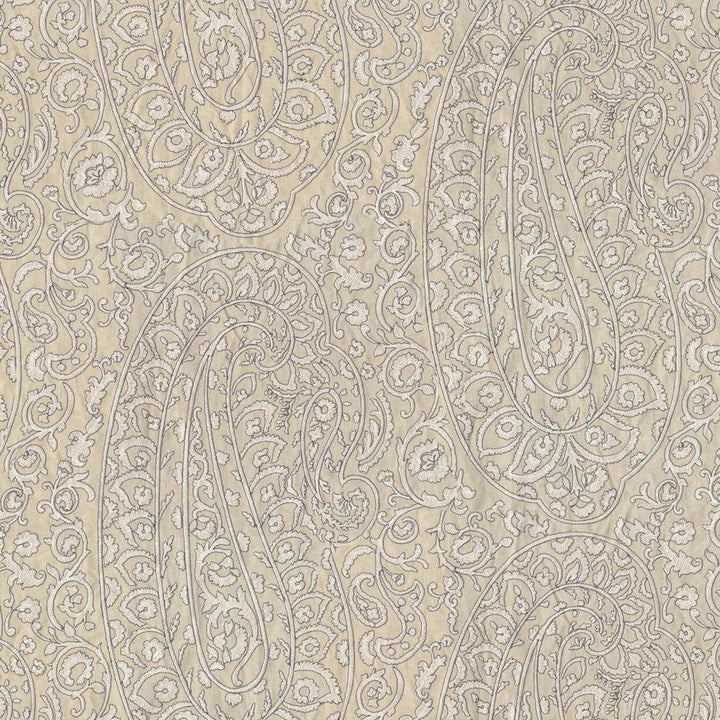 Fantasia Paisley Linen by RM CoCo Fabric Gemstones II White Sapphire to Gray Moonstone 37% Linen 32% Spun Polyester 31% Cotton See Sample 0 Horizontal: 25 and Vertical: 22.05 57 - Fabric Carolina -