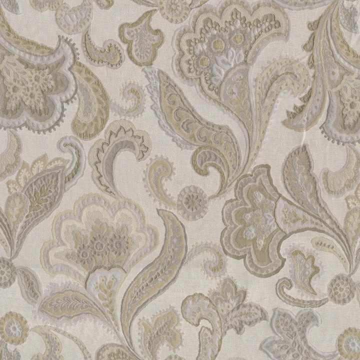 McCamey Floral Sand by RM CoCo Fabric Gemstones II White Sapphire to Gray Moonstone 34% Viscose 28% Polyester 21% Linen 11% Cotton 6% Silk See Sample 0 Horizontal: 25.98 and Vertical: 26.77 54 - Fabric Carolina -