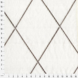 Diamond Trellis Sheer Travertine by RM CoCo Fabric