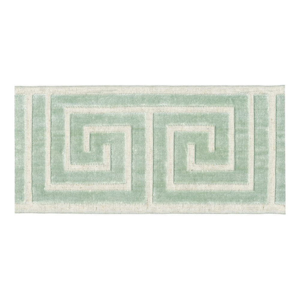 BD133 Border 7" Glacier by RM CoCo Trim Creative Threads V 58% Rayon 31% Polyester 11% Linen See Sample 0 Horizontal: 7 and Vertical: 13.5 7 - Fabric Carolina -