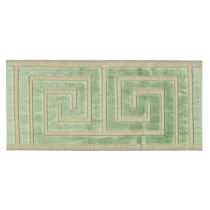 BD133 Border 7" Celadon by RM CoCo Trim Creative Threads V 58% Rayon 31% Polyester 11% Linen See Sample 0 Horizontal: 7 and Vertical: 13.5 7 - Fabric Carolina -
