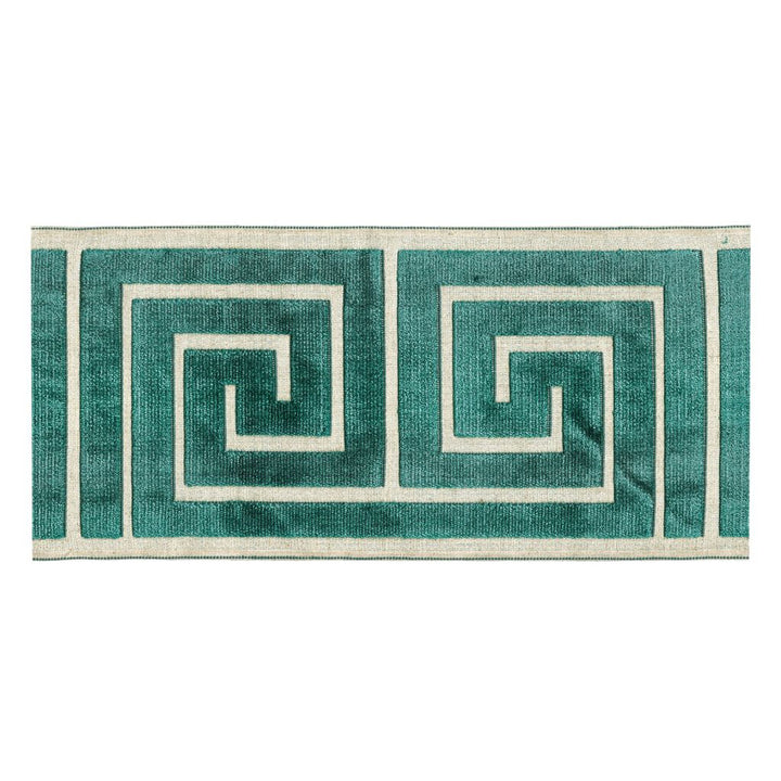 BD133 Border 7" Peacock by RM CoCo Trim Creative Threads V 58% Rayon 31% Polyester 11% Linen See Sample 0 Horizontal: 7 and Vertical: 13.5 7 - Fabric Carolina -