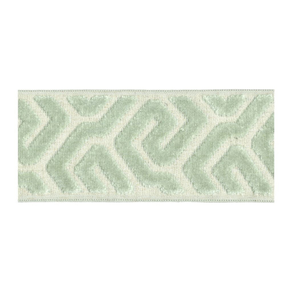 BD134 Border 3.5" Celadon by RM CoCo Trim Creative Threads VI 58% Rayon 31% Polyester 11% Linen See Sample 0 Horizontal: 3.5 and Vertical: 4 3.5 - Fabric Carolina -