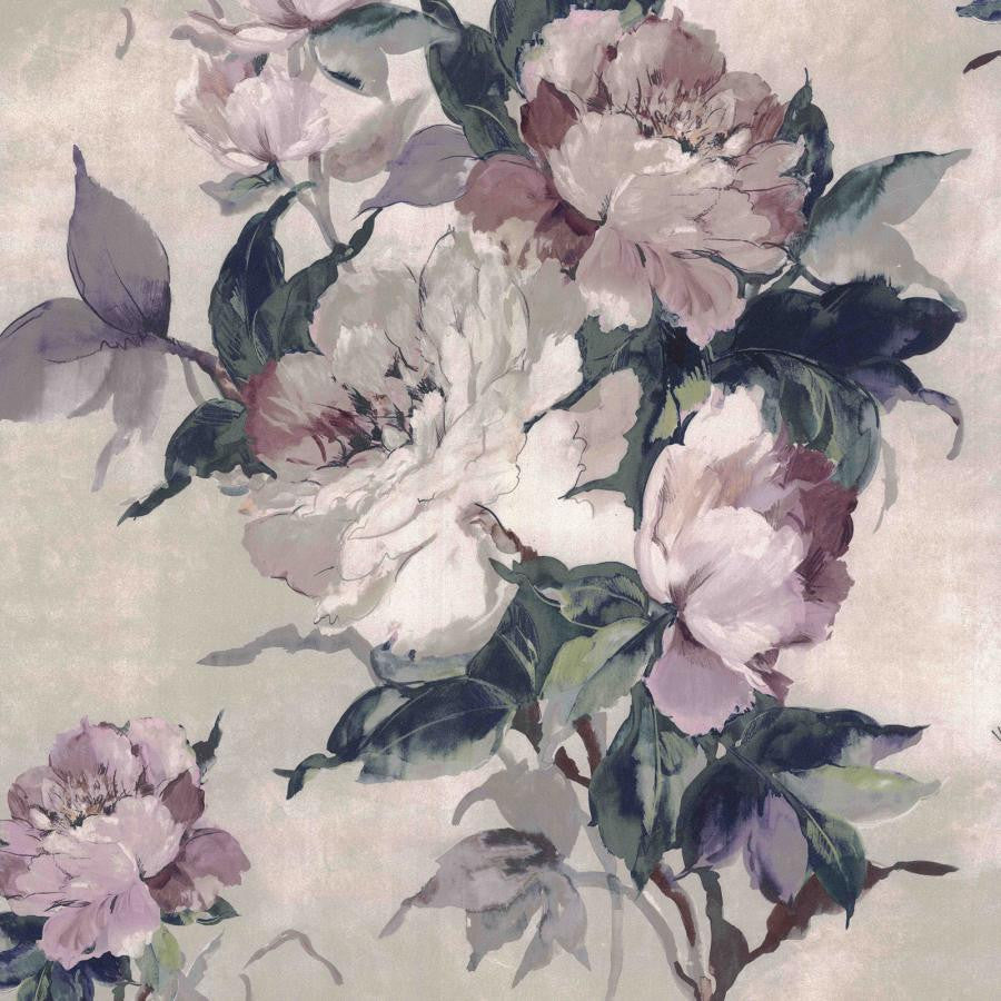 Madama Butterfly (Wp) # 01 by 1838 Wallcoverings Wallpaper Camellia HALF DROP PASTE THE WALL UNITED KINGDOM V-39.5" 20.5"X11YD - Fabric Carolina -