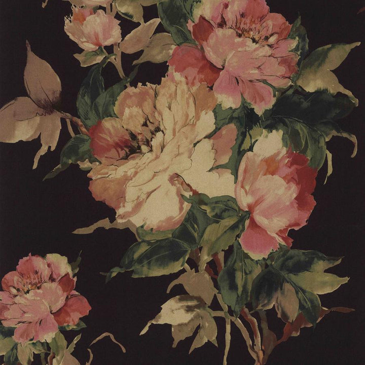 Madama Butterfly (Wp) # 06 by 1838 Wallcoverings Wallpaper Camellia HALF DROP PASTE THE WALL UNITED KINGDOM V-39.5" 20.5"X11YD - Fabric Carolina -