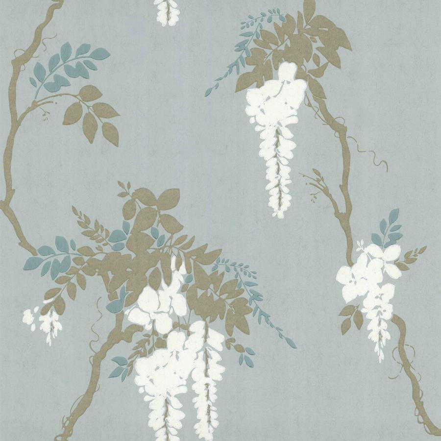 Leonora (Wp) # 03 by 1838 Wallcoverings Wallpaper Camellia HALF DROP PASTE THE WALL UNITED KINGDOM V-21" 20.5"X11YD - Fabric Carolina -