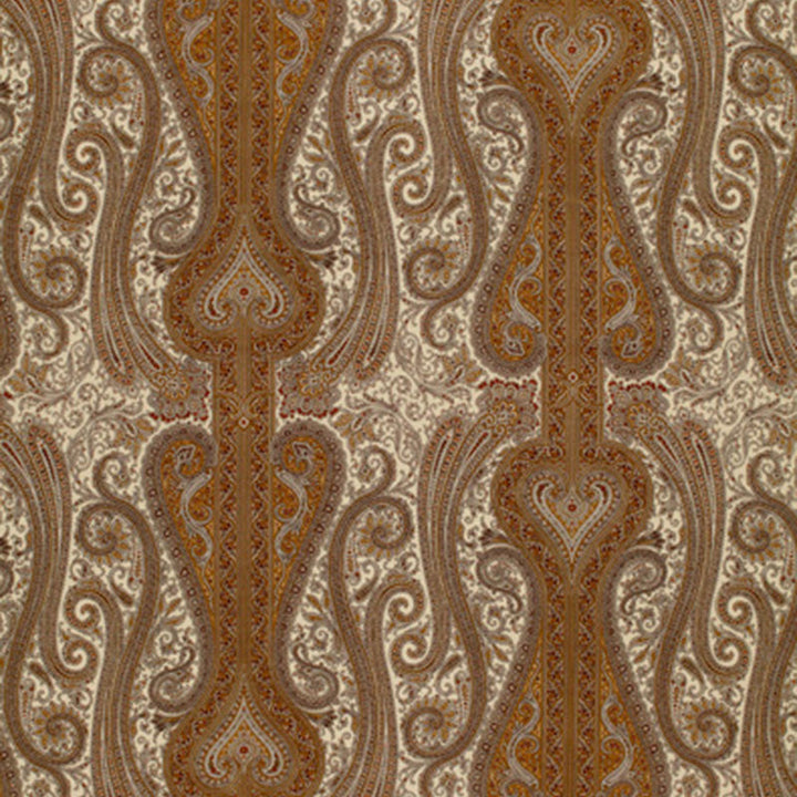 Chavant Paisley Caramel 170621 by Schumacher Fabric Schumacher Fabric Chavant Paisley Caramel 170621Fabric COTTON 100% ITALY </p><p>Repeat: H: HORZ. 27" (69CM) , V: VERT. 18 1/2" (47CM) 54 - Fabric Carolina -