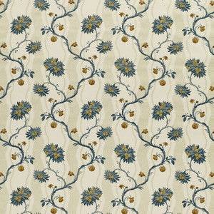 Palmiere Brocade Tapestry Blue 171641 by Schumacher Fabric