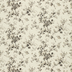 Rosemoor Toile Black 172464 by Schumacher Fabric