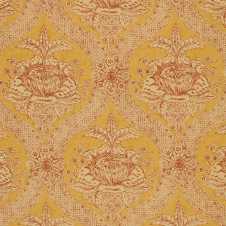 Haddon Hall Damask Maize 172780 by Schumacher Fabric THE LIBRAY COLLECTION See Sample UNITED KINGDOM TO BE DETERMINED </p><p>Repeat: Horizontal: 9" (23CM) and Vertical: 23 3/4" (60CM) 54" WIDE (137CM) - Fabric Carolina -