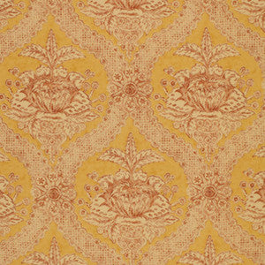 Haddon Hall Damask Maize 172780 by Schumacher Fabric