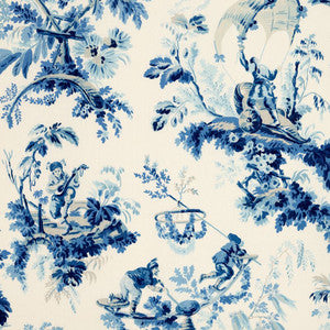 Plaisirs De La Chine Porcelain 172852 by Schumacher Fabric