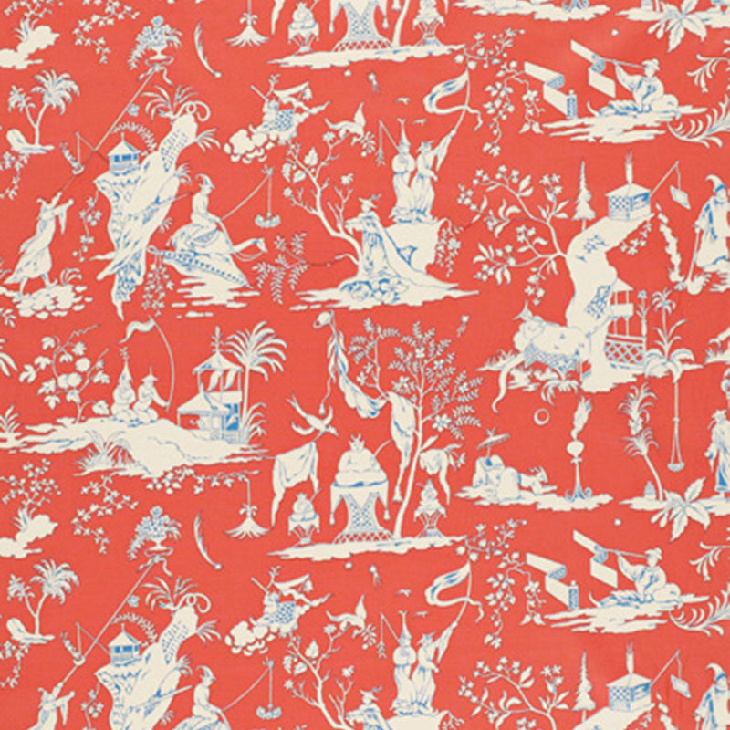 Starry Night Mandarin 172921 by Schumacher Designer Fabric SCHUMACHER CLASSICS COTTON 100% FRANCE </p><p>Repeat: Horizontal: 34" (86CM) and Vertical: 20" (51CM) 68.5 - Swanky Fabrics -