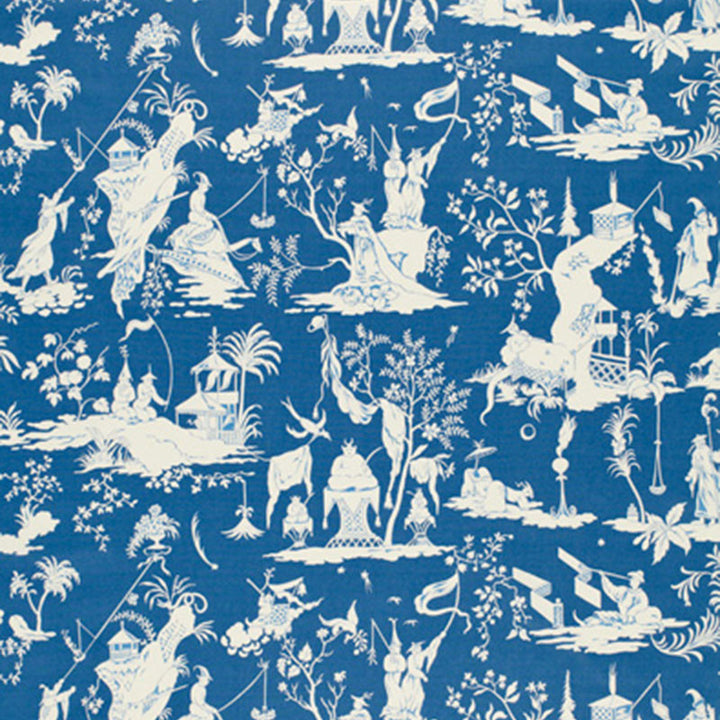 Starry Night China Blue 172922 by Schumacher Fabric SCHUMACHER CLASSICS COTTON 100% FRANCE </p><p>Repeat: Horizontal: 34" (86CM) and Vertical: 20" (51CM) 68.5 - Fabric Carolina -