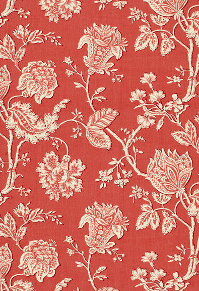 Soleil Indienne Coral 173030 by Schumacher Fabric Plein-Air 100% Acrylic - Horizontal: 27 and Vertical: 27 54 - Fabric Carolina -
