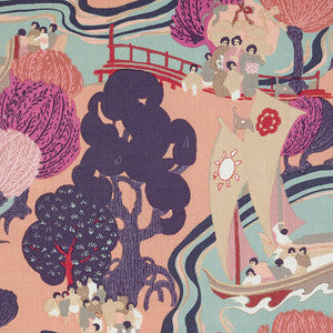 Pearl River Blush 173062 by Schumacher Fabric