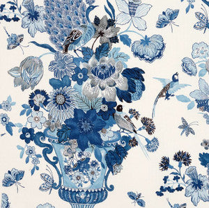 Lansdale Bouquet Porcelain 173073 by Schumacher Fabric