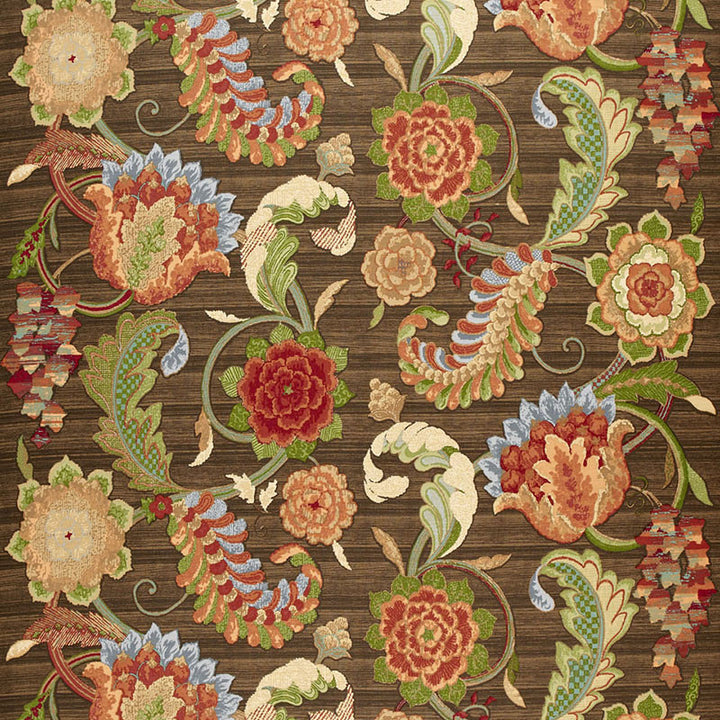 Aragon Panel Espresso 173090 by Schumacher Fabric SCHU PRINTS F05 See Sample BELGIUM NOT APPLICABLE </p><p>Repeat: Horizontal: 54" (137CM) and Vertical: 35 1/2" (90CM) 54" WIDE (137CM) - Fabric Carolina -