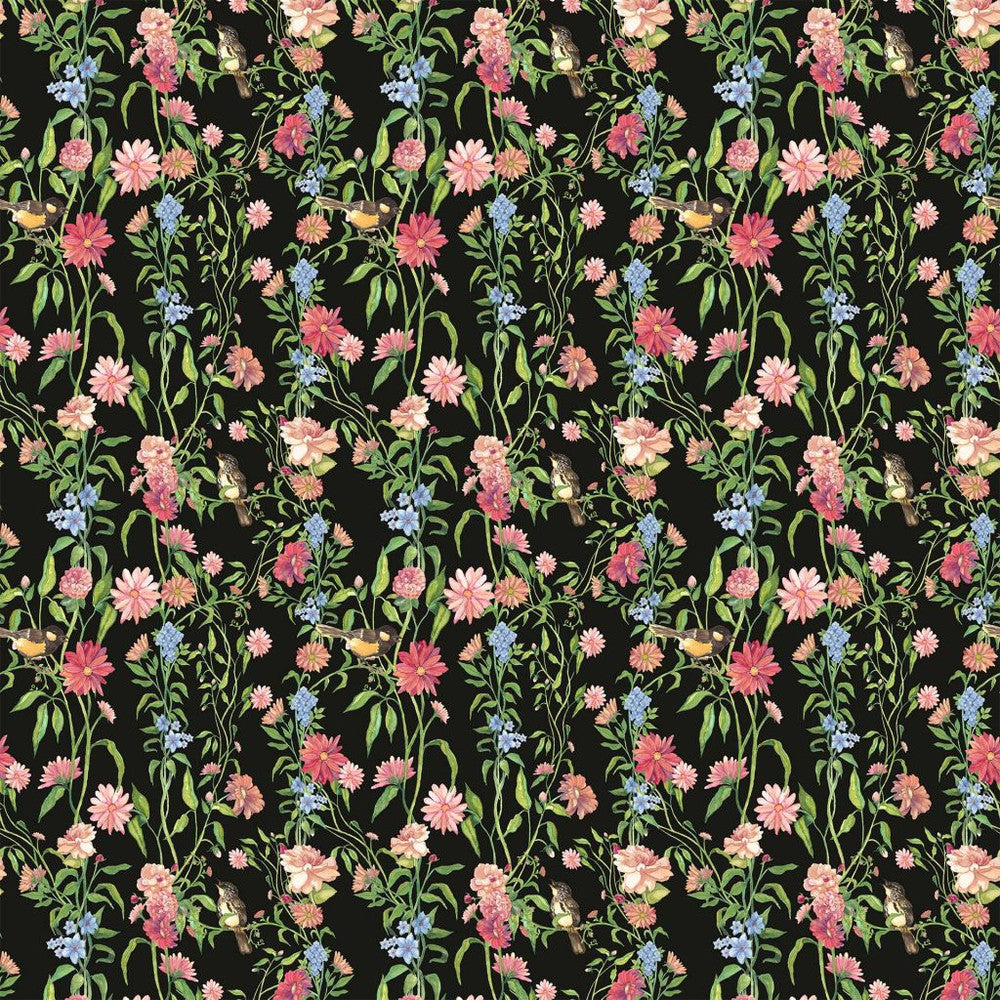 Windermere Garden Midnight by RM CoCo Fabric Painter's Palette Cadmium Orange to Purple Lake See Sample 0 Horizontal: 18 and Vertical: 23 0 - Fabric Carolina -