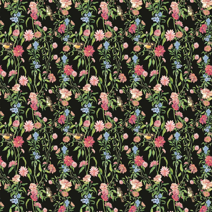 Windermere Garden Midnight by RM CoCo Fabric Painter's Palette Cadmium Orange to Purple Lake See Sample 0 Horizontal: 18 and Vertical: 23 0 - Fabric Carolina -