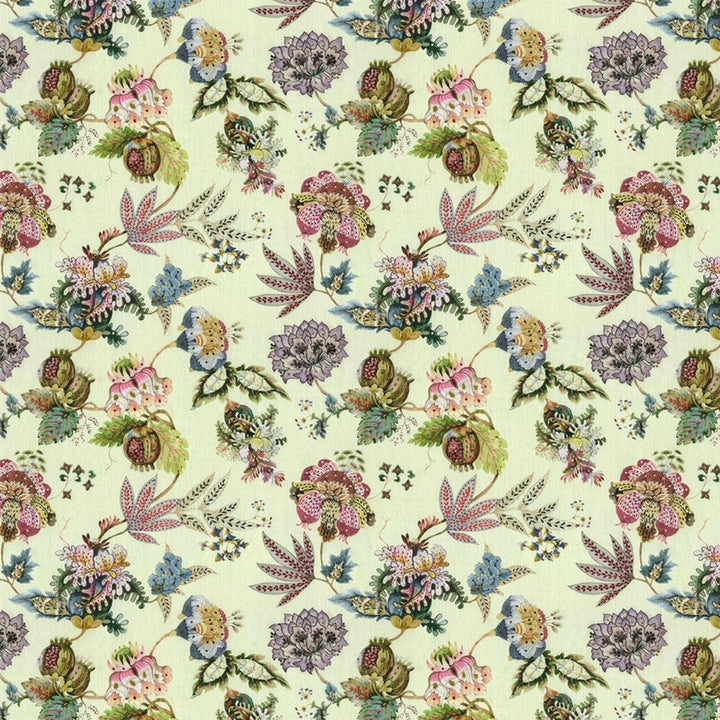 Berkshire Meadow Hyacinth by RM CoCo Fabric Painter's Palette Cadmium Orange to Purple Lake 62% Viscose 14% Linen 24% Cotton See Sample 0 Horizontal: 16.54 and Vertical: 15.75 57.08 - Fabric Carolina -
