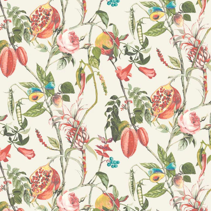 Bountiful Garden Sherbet by RM CoCo Fabric Painter's Palette Cadmium Orange to Purple Lake 55% Linen 45% Viscose See Sample 0 Horizontal: 27 and Vertical: 35.98 55.12 - Fabric Carolina -