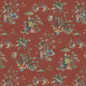 Ming Garden Cherry Vanilla by RM CoCo Fabric