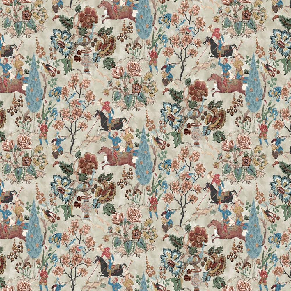 Ottoman Adventures Rose Quartz by RM CoCo Fabric Painter's Palette Cadmium Orange to Purple Lake 55% Linen 45% Viscose See Sample 0 Horizontal: 27 and Vertical: 35.8 55.12 - Fabric Carolina -