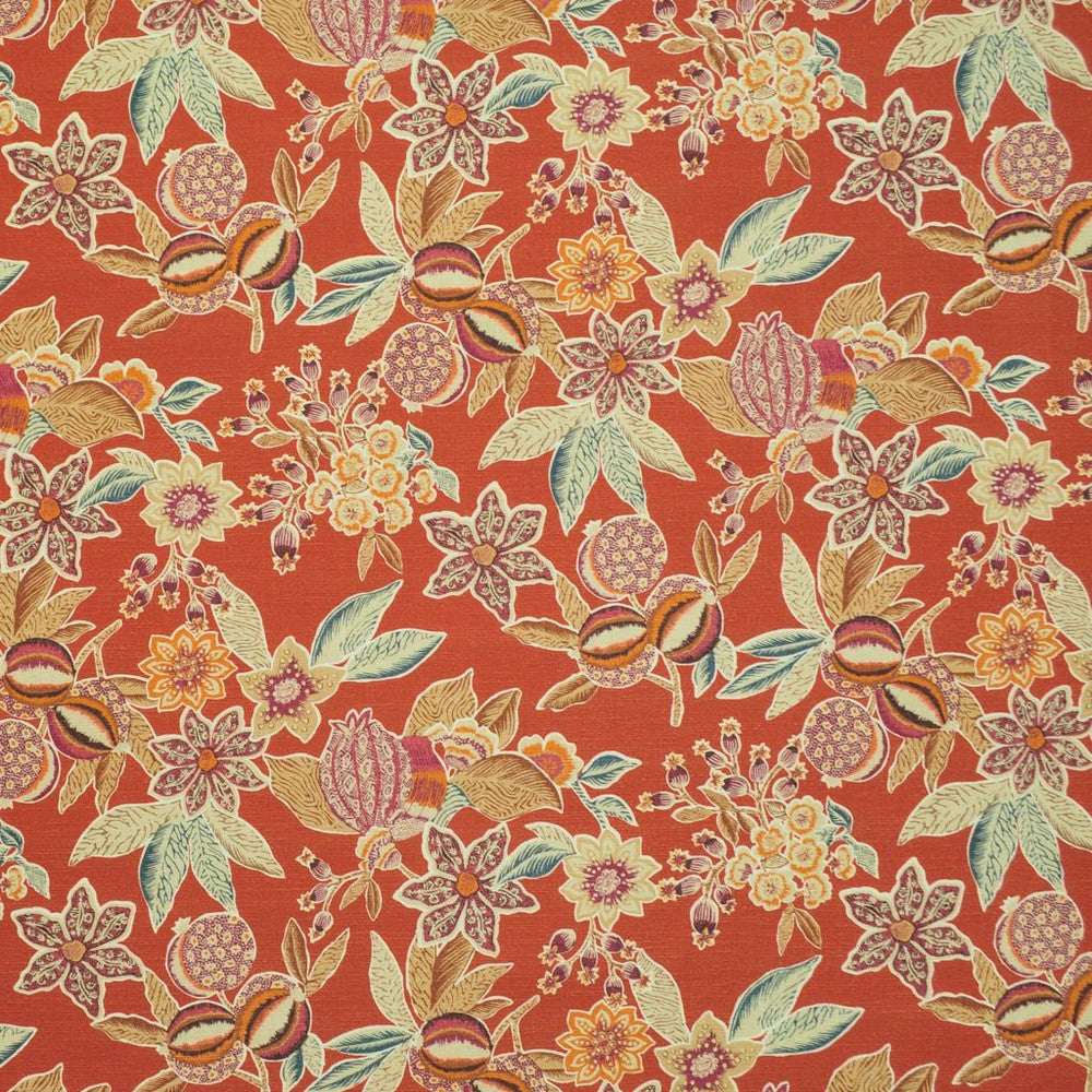 New Caledonia Firethorn by RM CoCo Fabric Painter's Palette Cadmium Orange to Purple Lake 100% Cotton See Sample 57000 Horizontal: 13.5 and Vertical: 25.25 54 - Fabric Carolina -