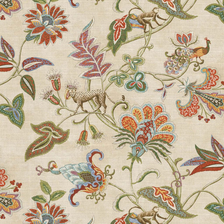 Floral Safari Curry by RM CoCo Fabric Painter's Palette Cadmium Orange to Purple Lake 100% Cotton See Sample 30000 Horizontal: 27 and Vertical: 27 54 - Fabric Carolina -