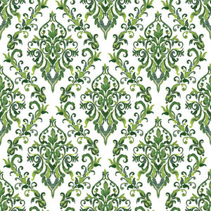 San Marco Damask Emerald by RM CoCo Fabric