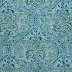 Sandahar Paisley Blue Topaz by RM CoCo Fabric