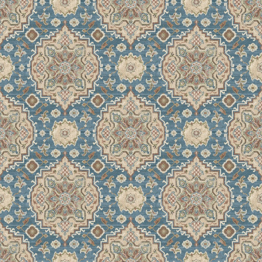 Santa Fe Blue Spruce by RM CoCo Fabric Painter's Palette Cerulean Blue to Viridian Green 75% Cotton 25% Linen See Sample 17000 Horizontal: 27 and Vertical: 24.75 56.25 - Fabric Carolina -