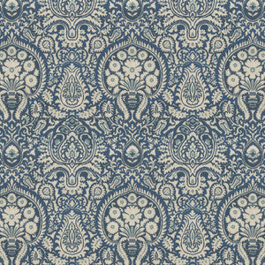 Shiraz Damask Cobalt by RM CoCo Fabric
