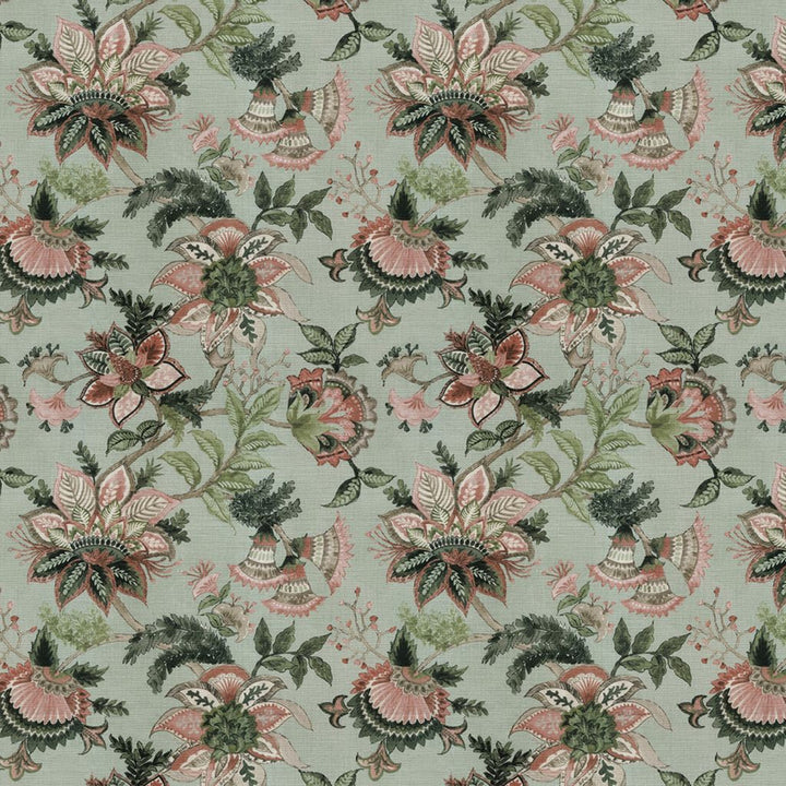 Surrey Manor Aegean by RM CoCo Fabric Painter's Palette Cerulean Blue to Viridian Green 100% Cotton See Sample 0 Horizontal: 18.9 and Vertical: 22.44 58.27 - Fabric Carolina -