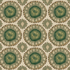 Toltec Medallion Wasabi by RM CoCo Fabric