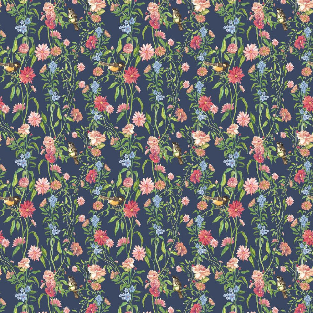 Windermere Garden Cerulean by RM CoCo Fabric Painter's Palette Cerulean Blue to Viridian Green See Sample 0 Horizontal: 18 and Vertical: 23 0 - Fabric Carolina -