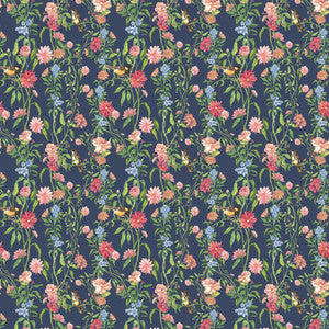Windermere Garden Cerulean by RM CoCo Fabric