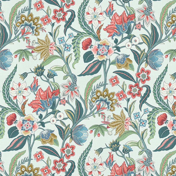 Belle Vue Blue Spark by RM CoCo Fabric Painter's Palette Cerulean Blue to Viridian Green 100% Cotton See Sample 30000 Horizontal: 13.5 and Vertical: 27 54 - Fabric Carolina -