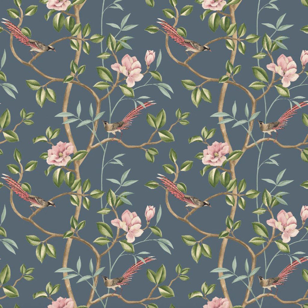 Clissold Park Twilight by RM CoCo Fabric Painter's Palette Cerulean Blue to Viridian Green 55% Linen 45% Viscose See Sample 0 Horizontal: 17.72 and Vertical: 17.72 55.12 - Fabric Carolina -