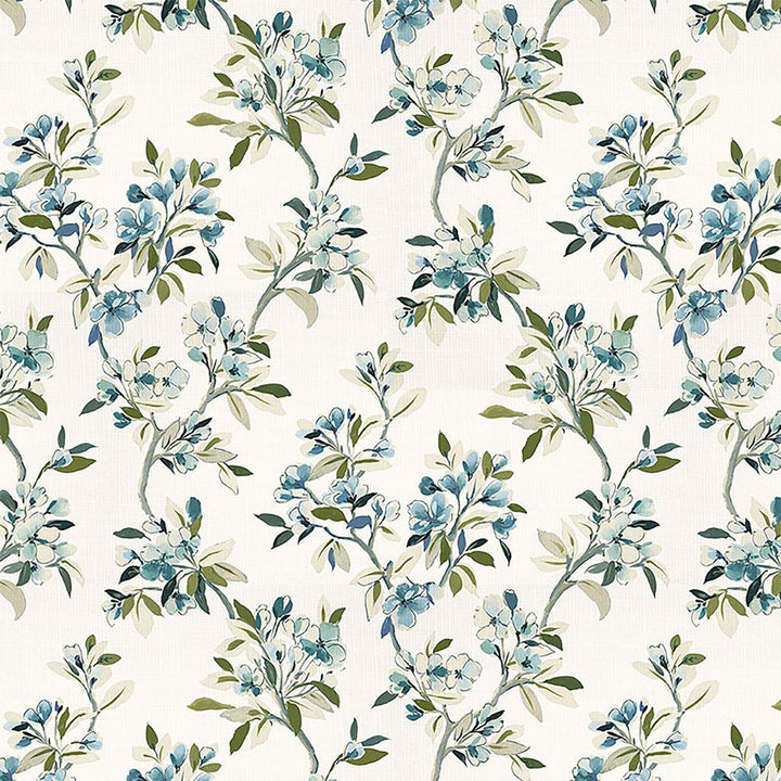 Cosette Cornflower by RM CoCo Fabric Painter's Palette Cerulean Blue to Viridian Green 100% Cotton See Sample 30000 Horizontal: 13.5 and Vertical: 27 54 - Fabric Carolina -
