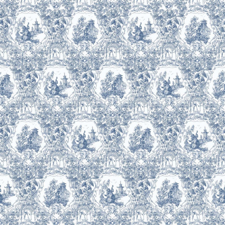 Les Singes Musiciens French Blue by RM CoCo Fabric Painter's Palette Cerulean Blue to Viridian Green See Sample 0 Horizontal: 27 and Vertical: 52 0 - Fabric Carolina -