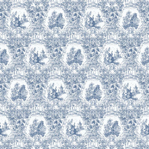 Les Singes Musiciens French Blue by RM CoCo Fabric