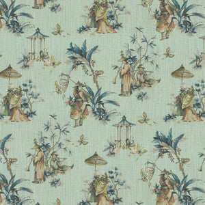 Ming Garden Celadon by RM CoCo Fabric
